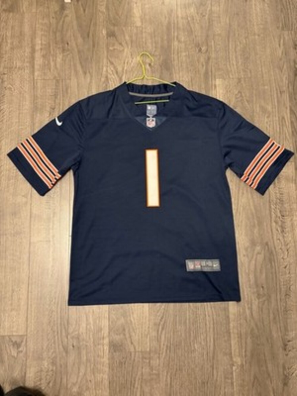 Nike Navy Football Jersey with White and Red Labels